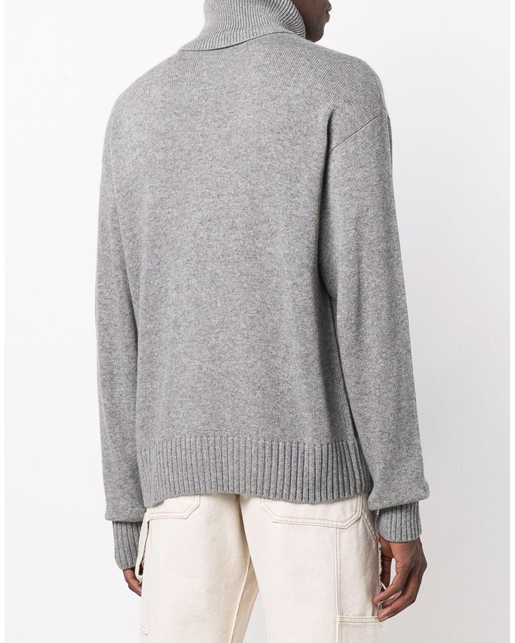 Off-White c/o Virgil Abloh White Basic Knit Turtleneck Sweater Clothing Knitwear for men