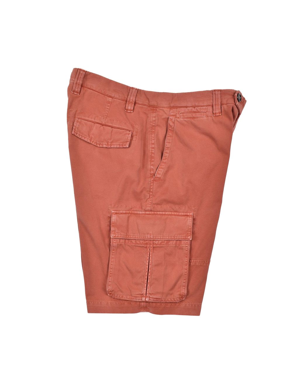 Brunello Cucinelli Red 100% Cotton Cargo Style 5 Pocket Casual Denim Shorts for men