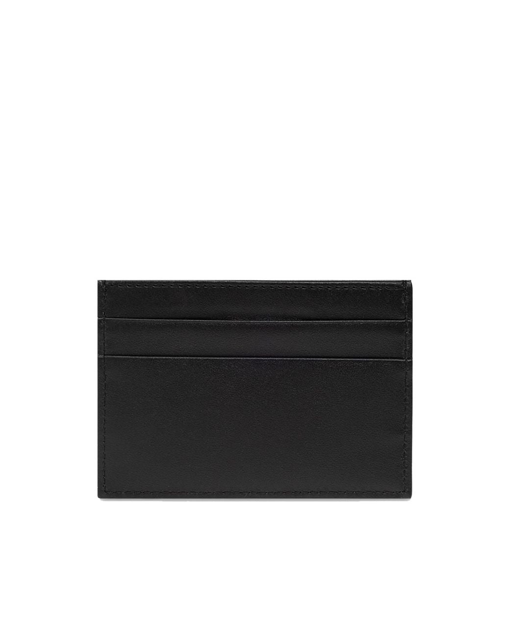 Dolce & Gabbana Black Embossed Logo Cardholder Wallet for men