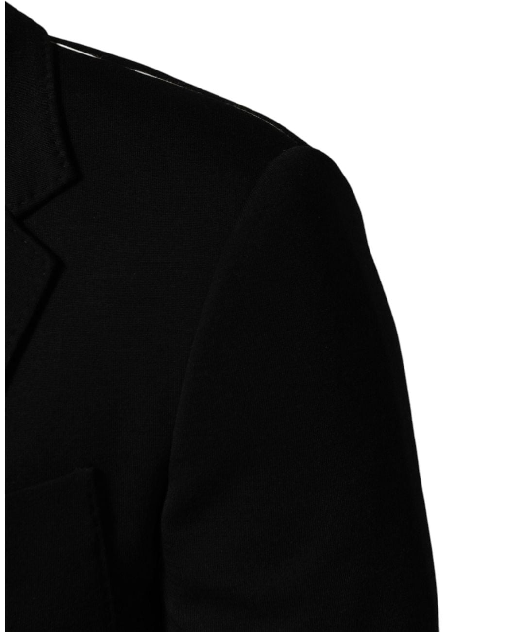 Dolce & Gabbana Black Wool Single Breasted 2 Button Blazer Pa+Wv Clothing for men