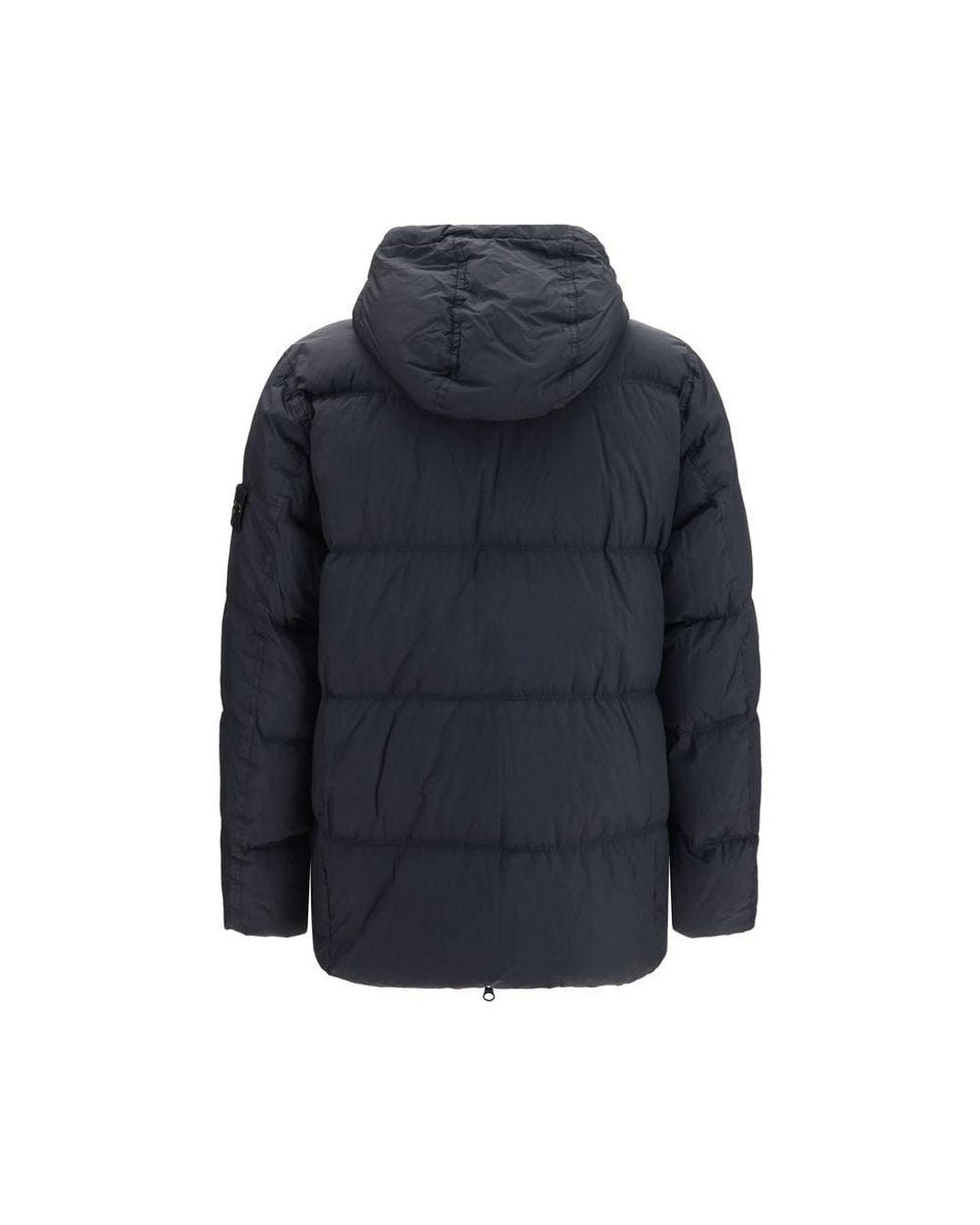 Stone Island Blue Stone Island Crinkle Reps Down Jacket for men