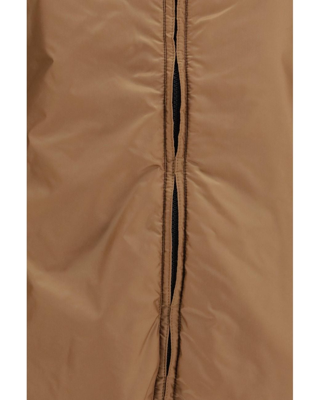 Max Mara Brown Hooded Padded Jacket Outer Polyester