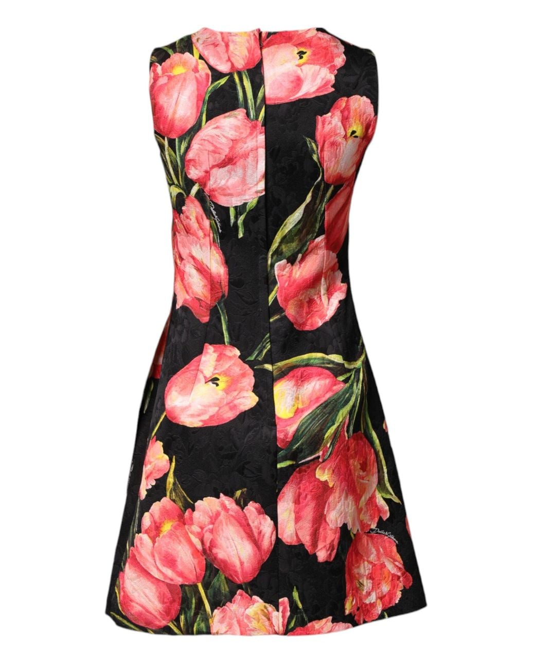 Dolce & Gabbana Red Floral Print Viscose A-Line Mini Dress Co+Vi