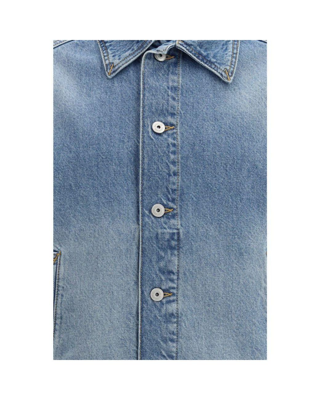 Jacquemus Blue Polyamide Denim Jacket for men