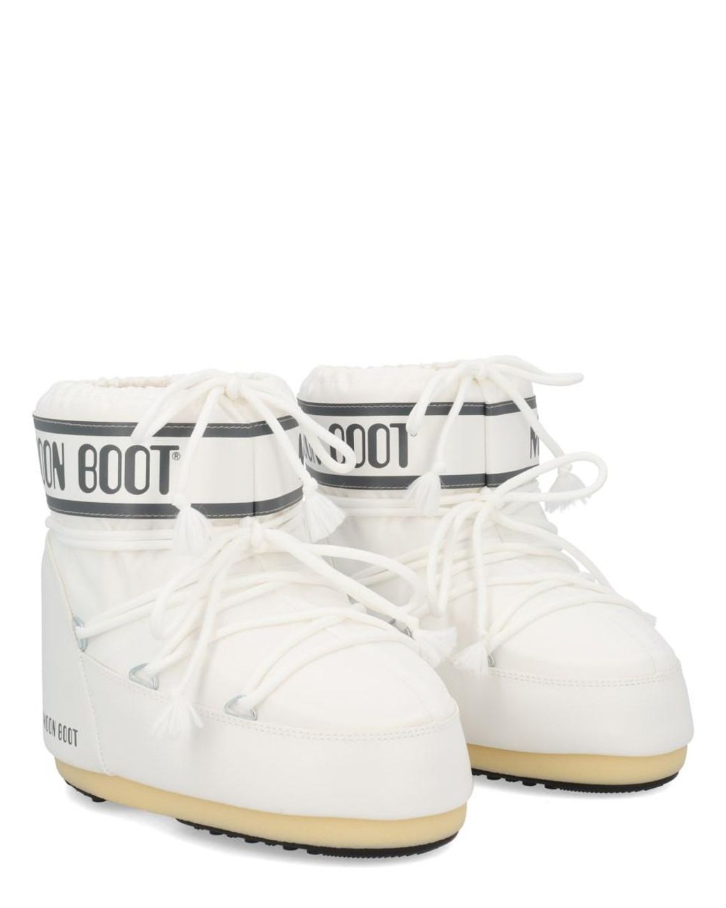 Moon Boot White Icon Low Boots Polyamide Polyvinyl Chloride