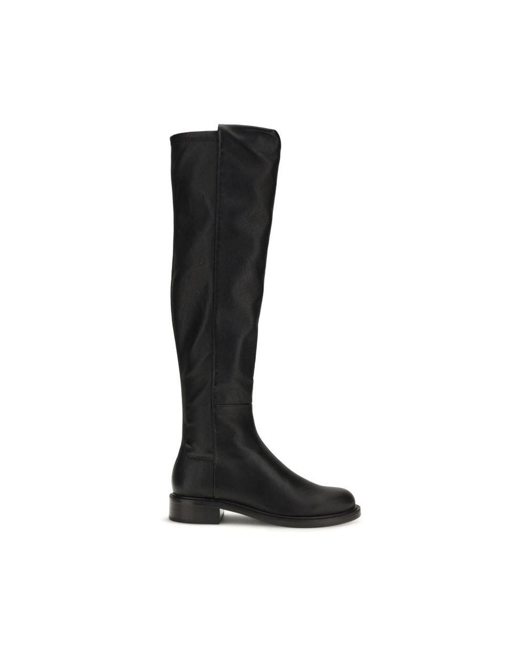 Stuart Weitzman Black Napa Leather