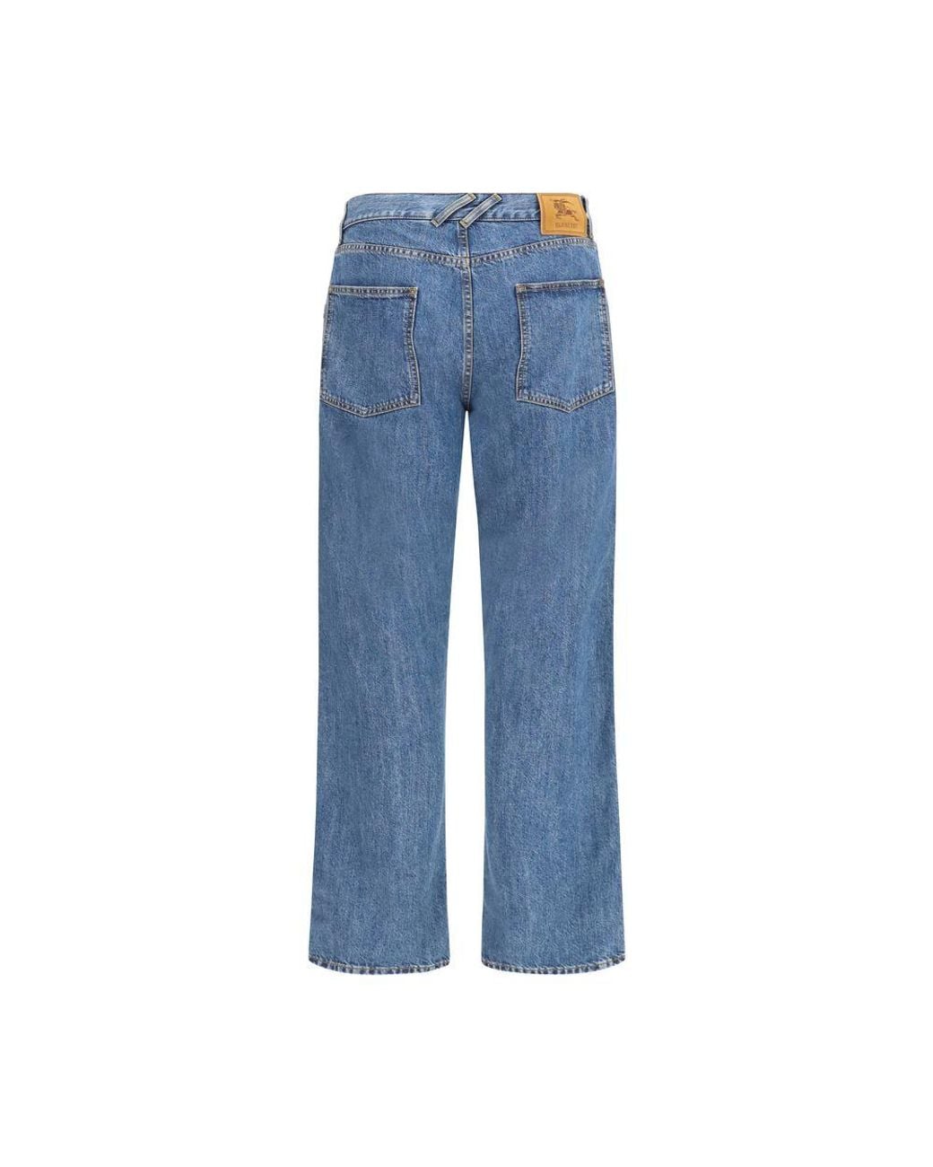 Burberry Blue Cotton Straight for men