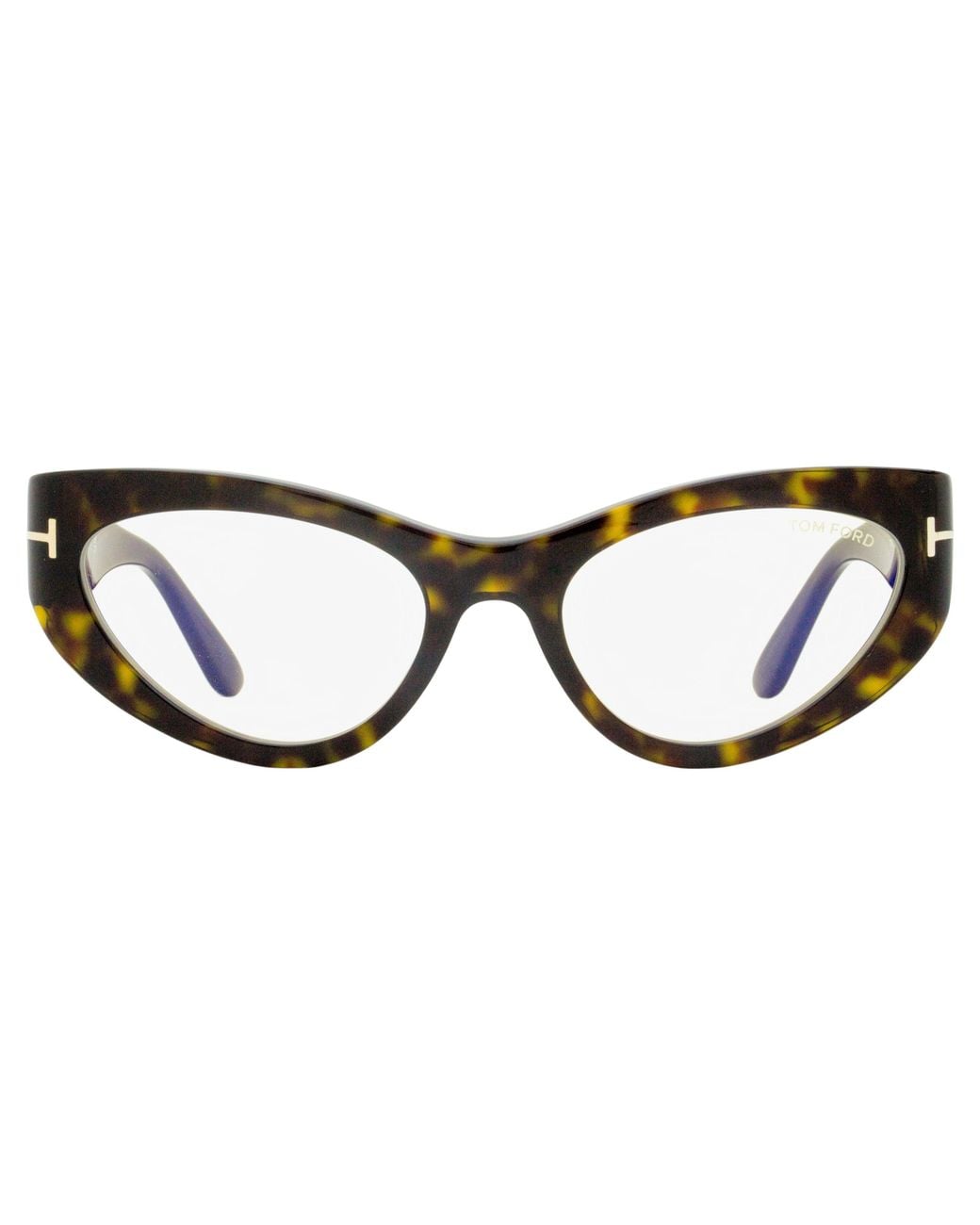 Tom Ford Black Block Cat Eye Eyeglasses Tf6134B 052 55Mm Plastic (Acetate) Sunglasses