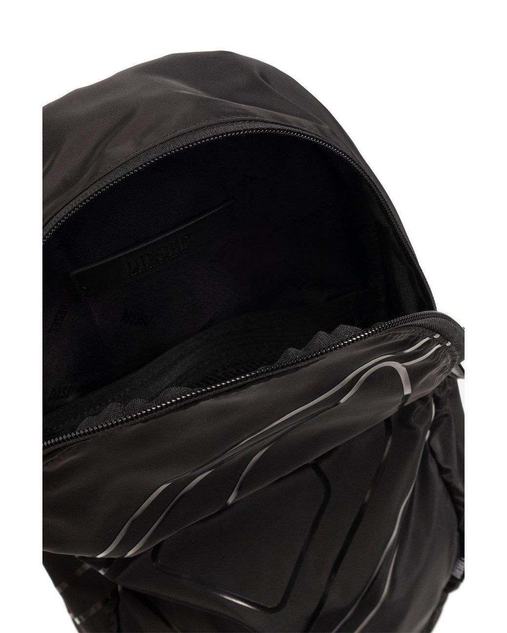 DIESEL 'Drape Sling Bag' One-Shoulder Backpack in Black for Men | Lyst