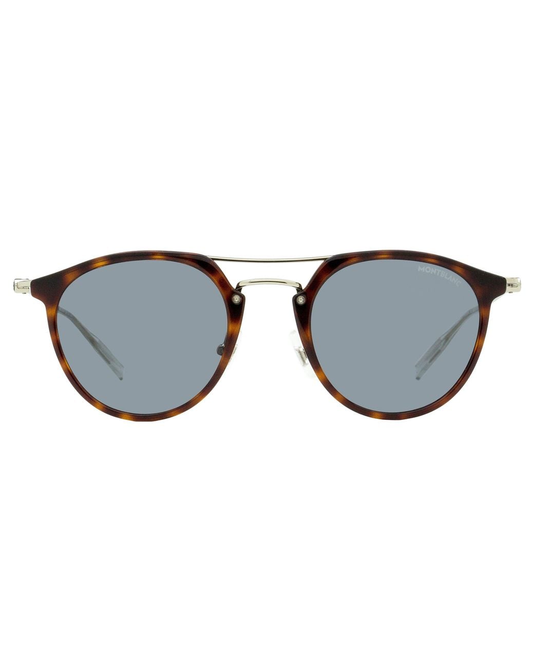 Montblanc Black Montblanc Pantos Sunglasses Mb0204s 002 Havana/silver 50mm for men