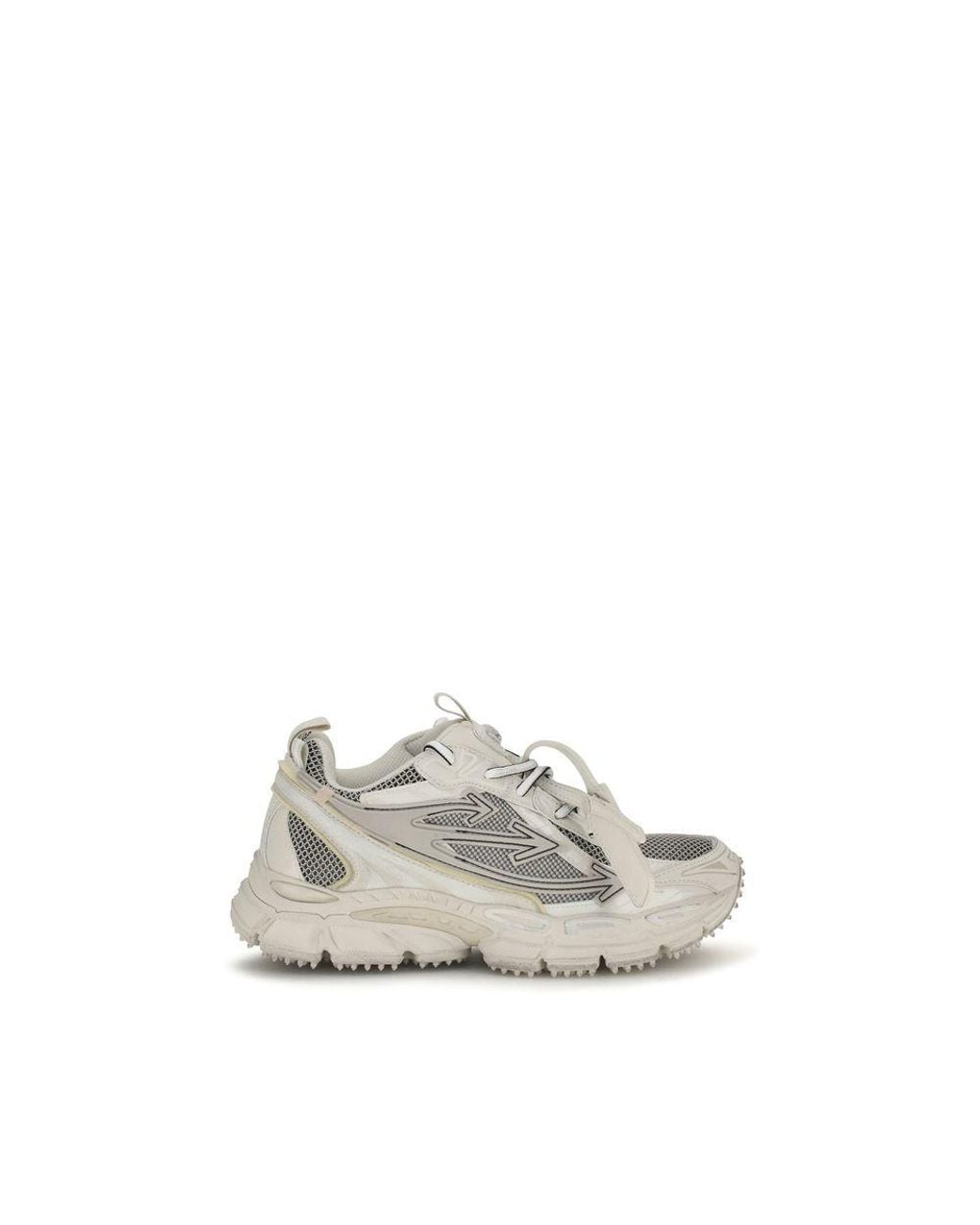 Off-White c/o Virgil Abloh White Acetate Athletic Sneakers