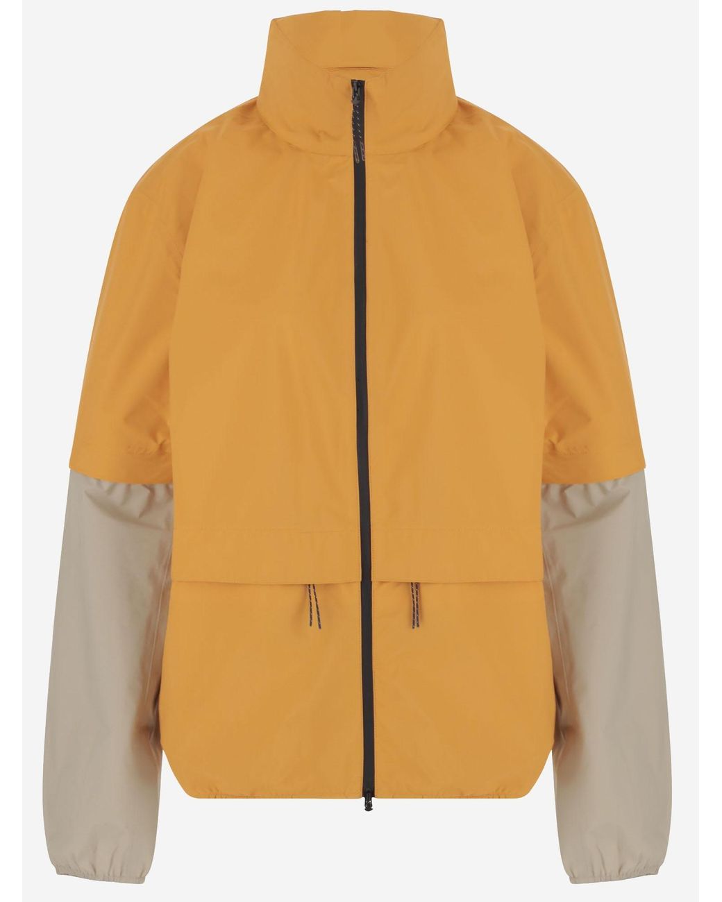 Autry Orange Two-Tone Nylon Jacket Polyamide