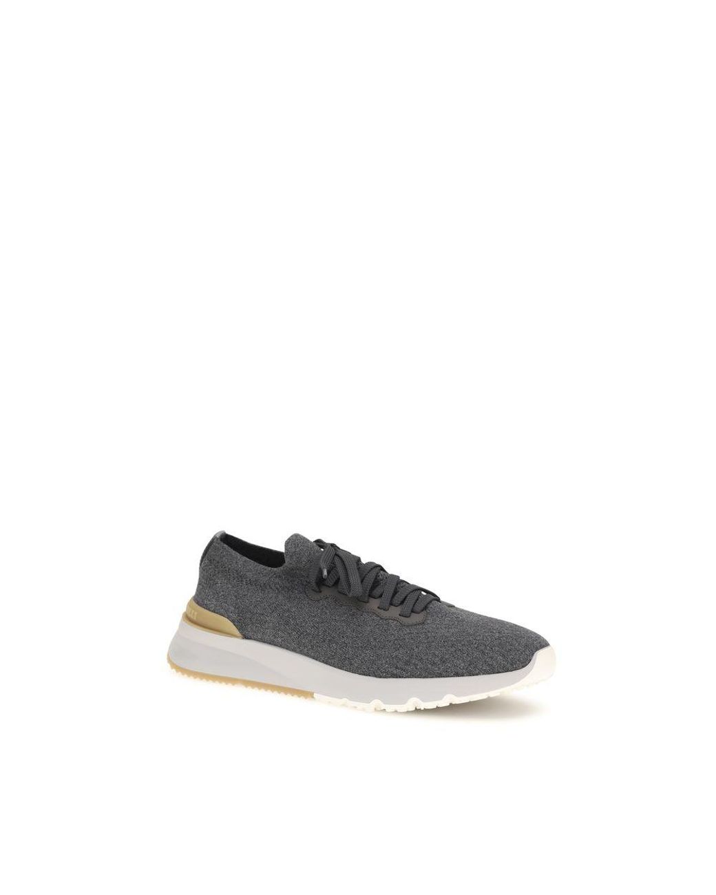 Brunello Cucinelli Blue Cotton Low Top Sneakers for men