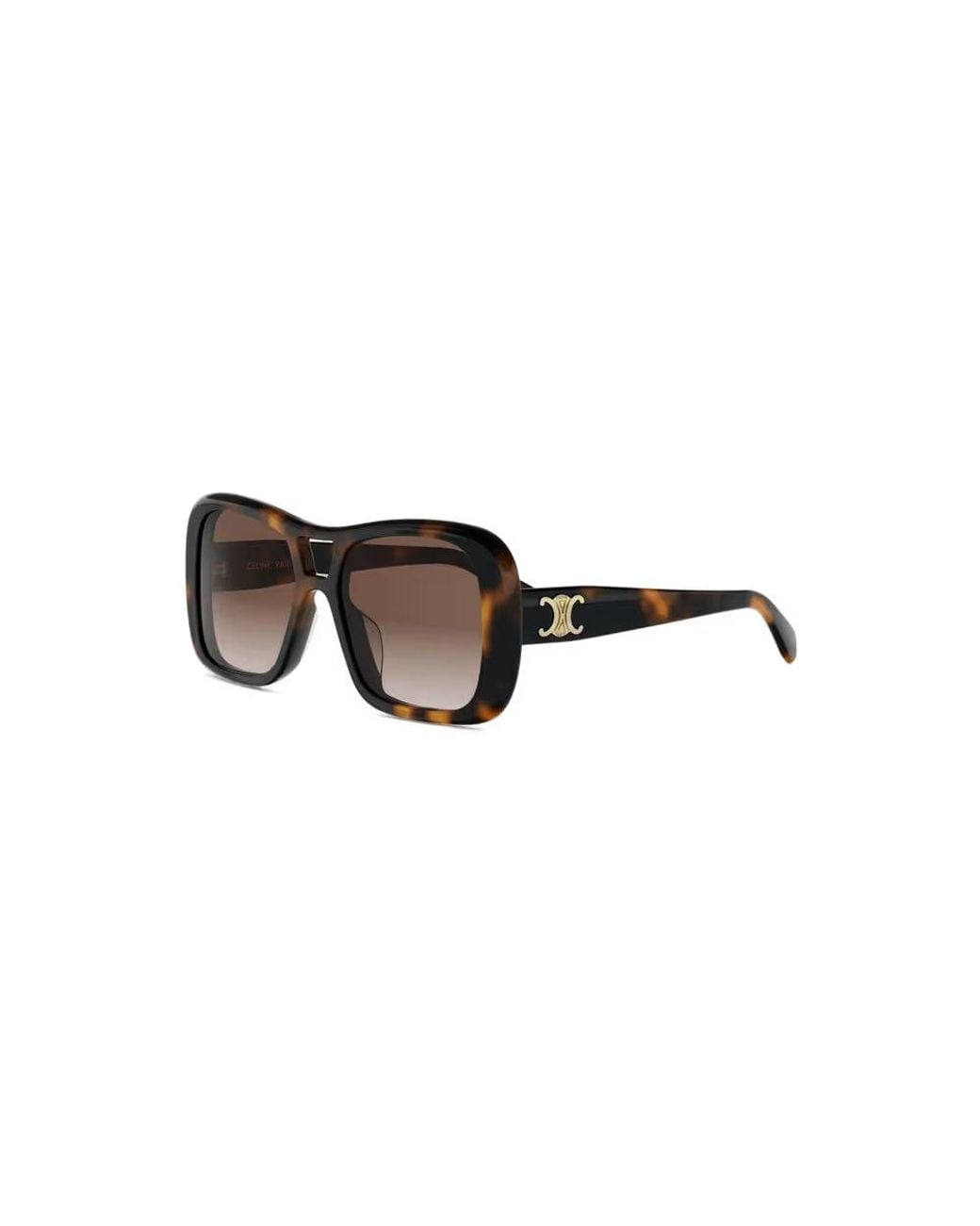 Céline Brown Celine Eyewear Cl40331U Oversized Acetate Sunglasses