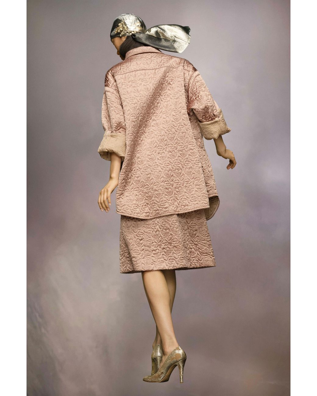 Maison Margiela Natural Powder Quilted Oversized Shirt