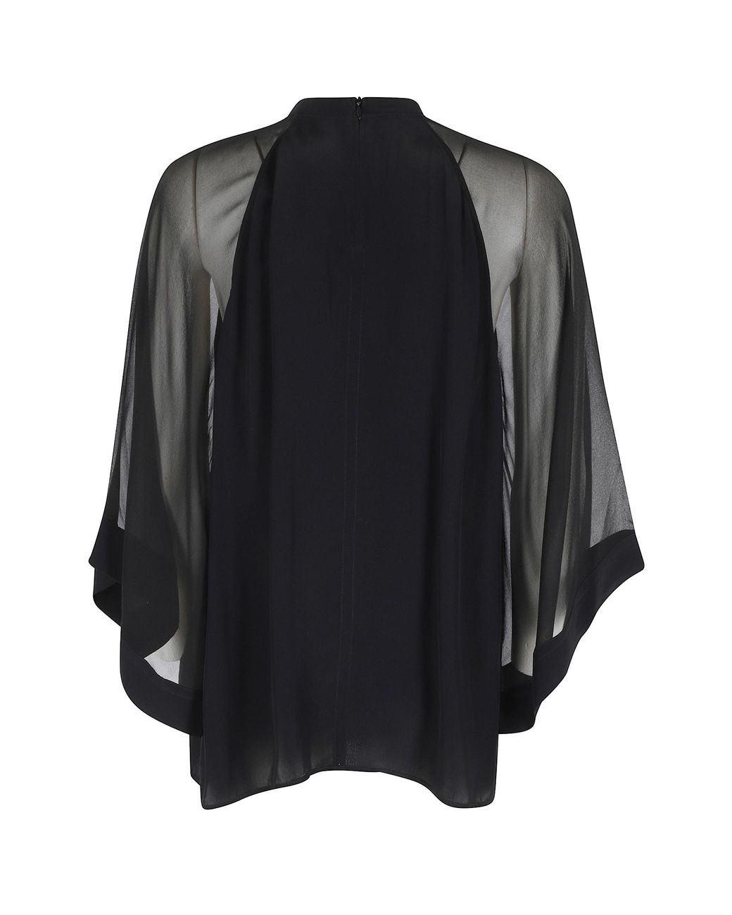 Filippa K Black Sheer Raglan Blouse