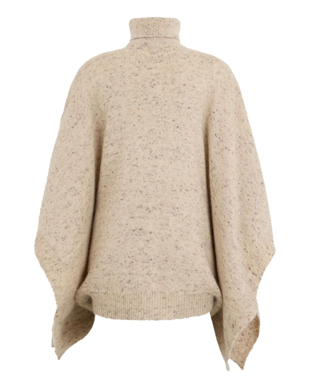 Fabiana Filippi Natural Oversized Sweater With High Collar