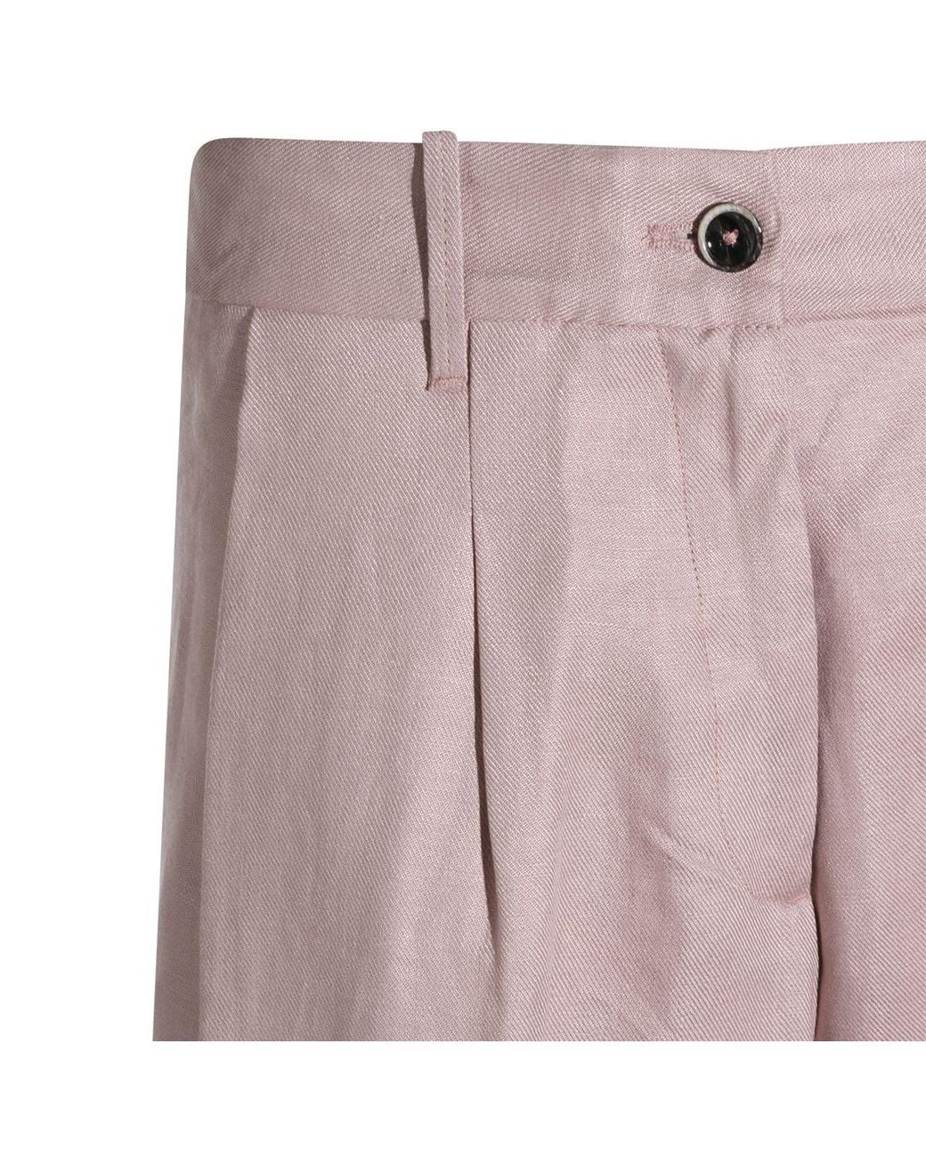 Nine:inthe:morning Purple Linen Pants