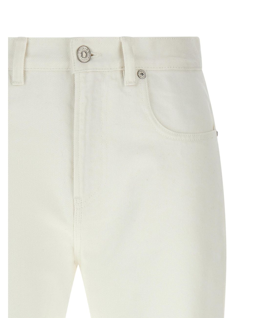Victoria Beckham White High Waist Jeans