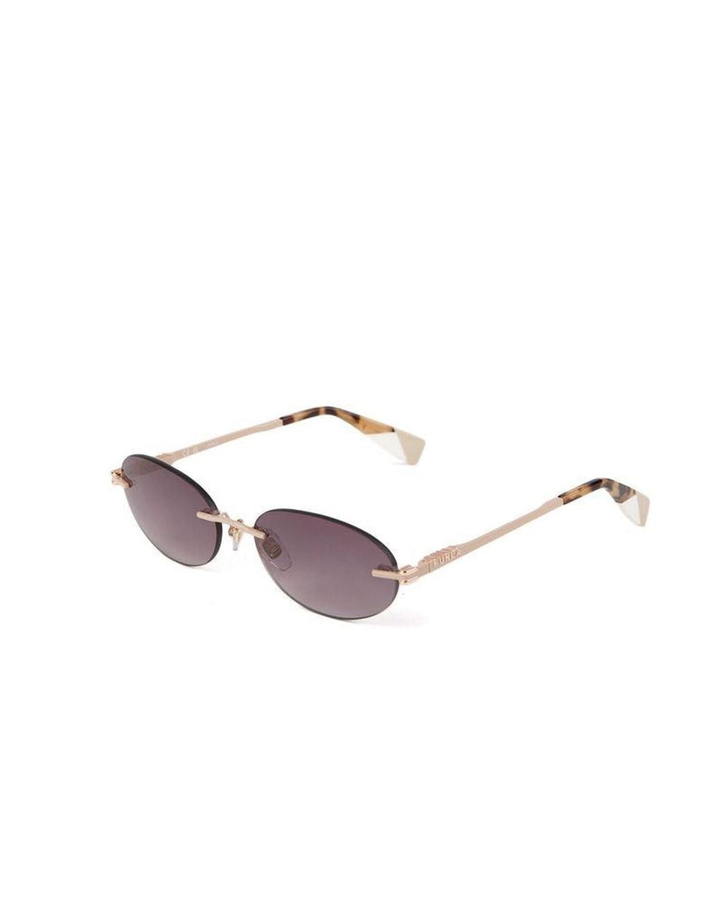 Furla Purple Sunglasses Metal Eyewear