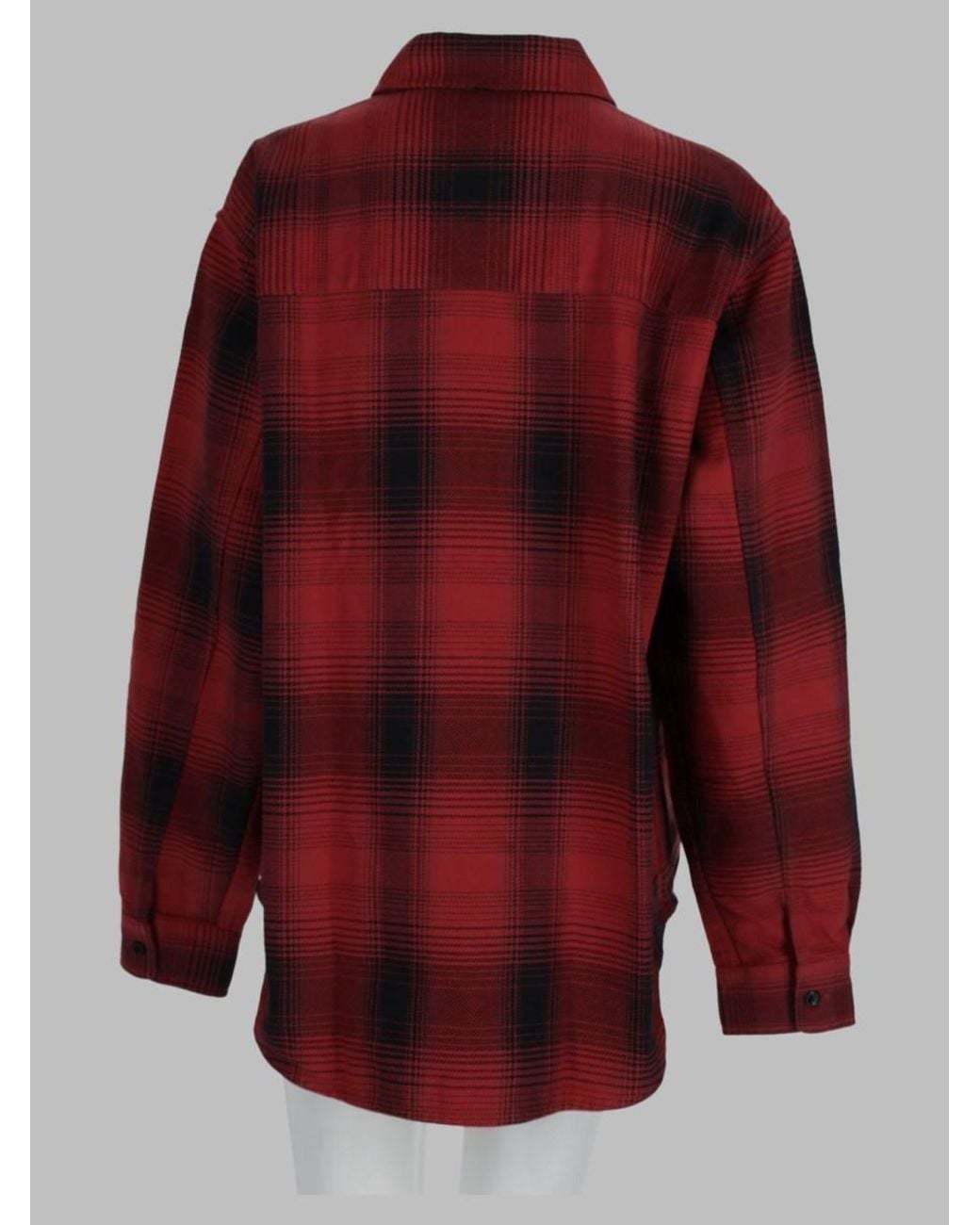 Our Legacy Red Bison Check Cotton Shirt