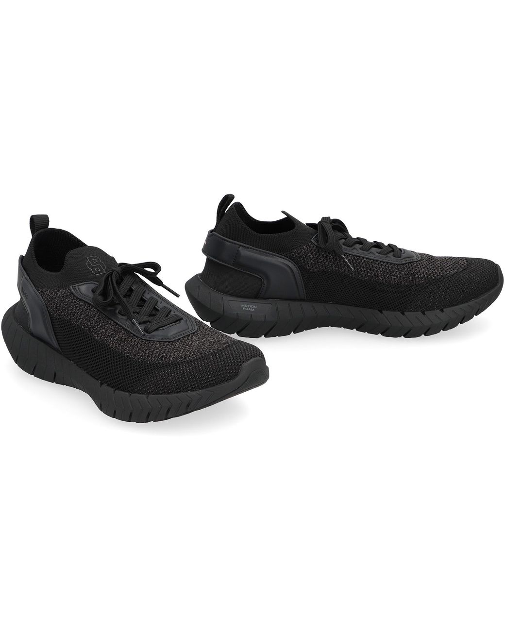 Boss Black Mesh Upper Sock Sneakers Polyester Trainers for men