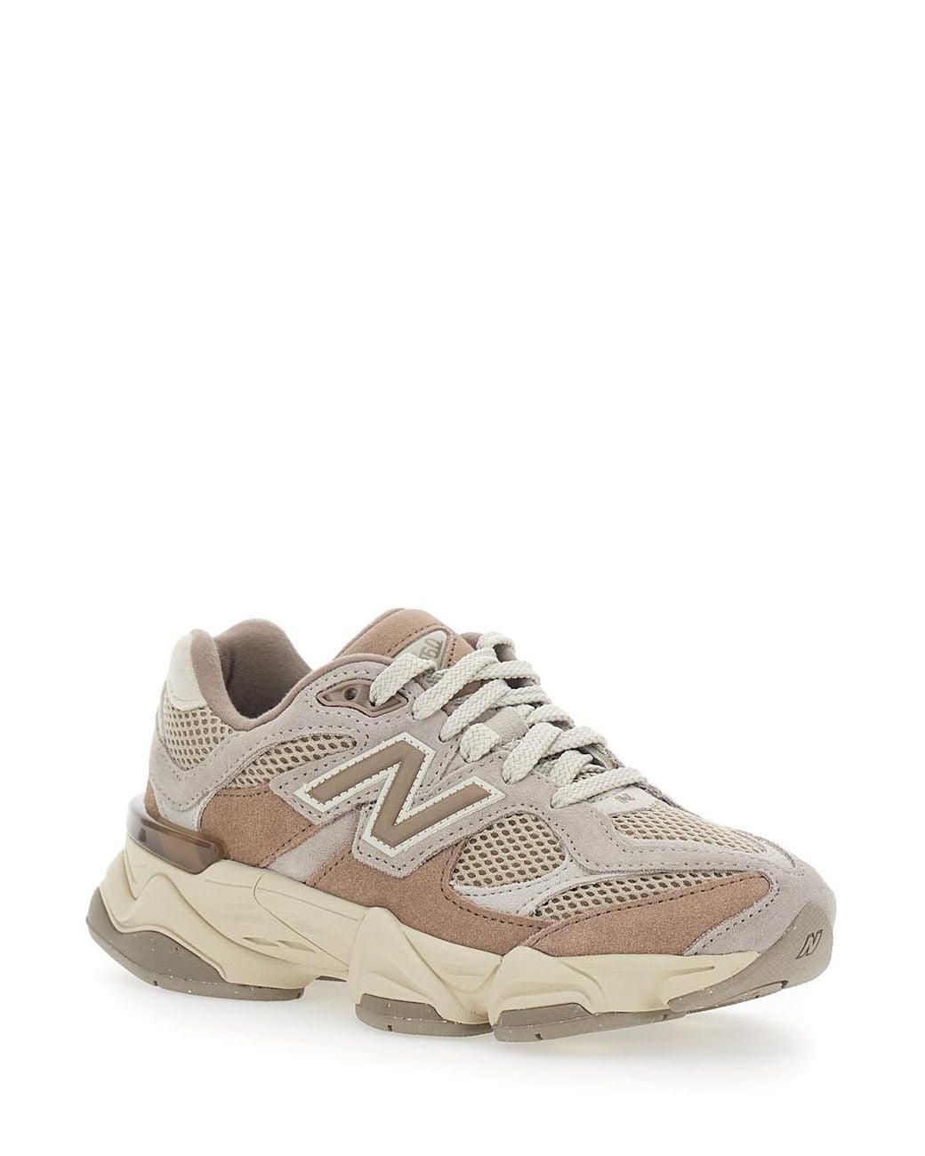 New Balance White Sneakers 9060 Synthetic/Textile for men
