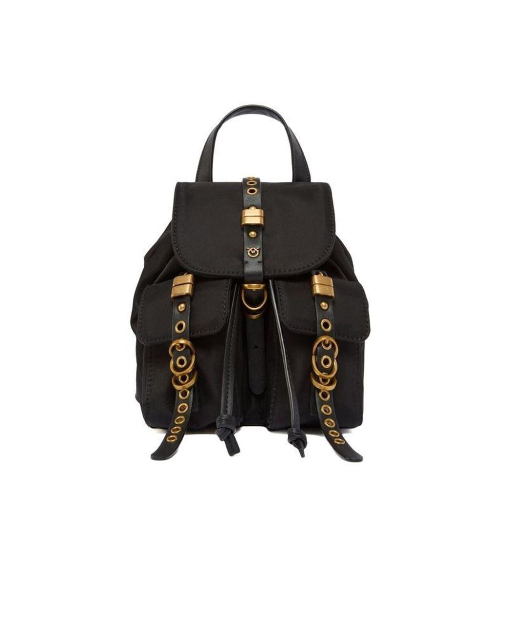 Pinko Black Backpack Polyamide Bags Backpacks