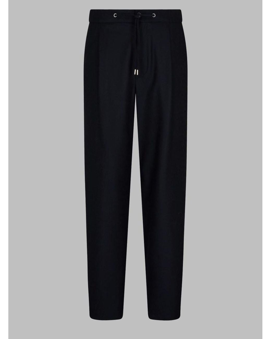 Giorgio Armani Blue Cashmere Trousers for men
