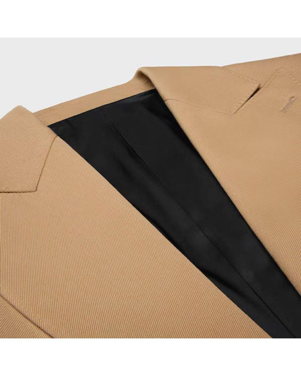 Céline Natural Celine Single-Breasted Wool Blazer