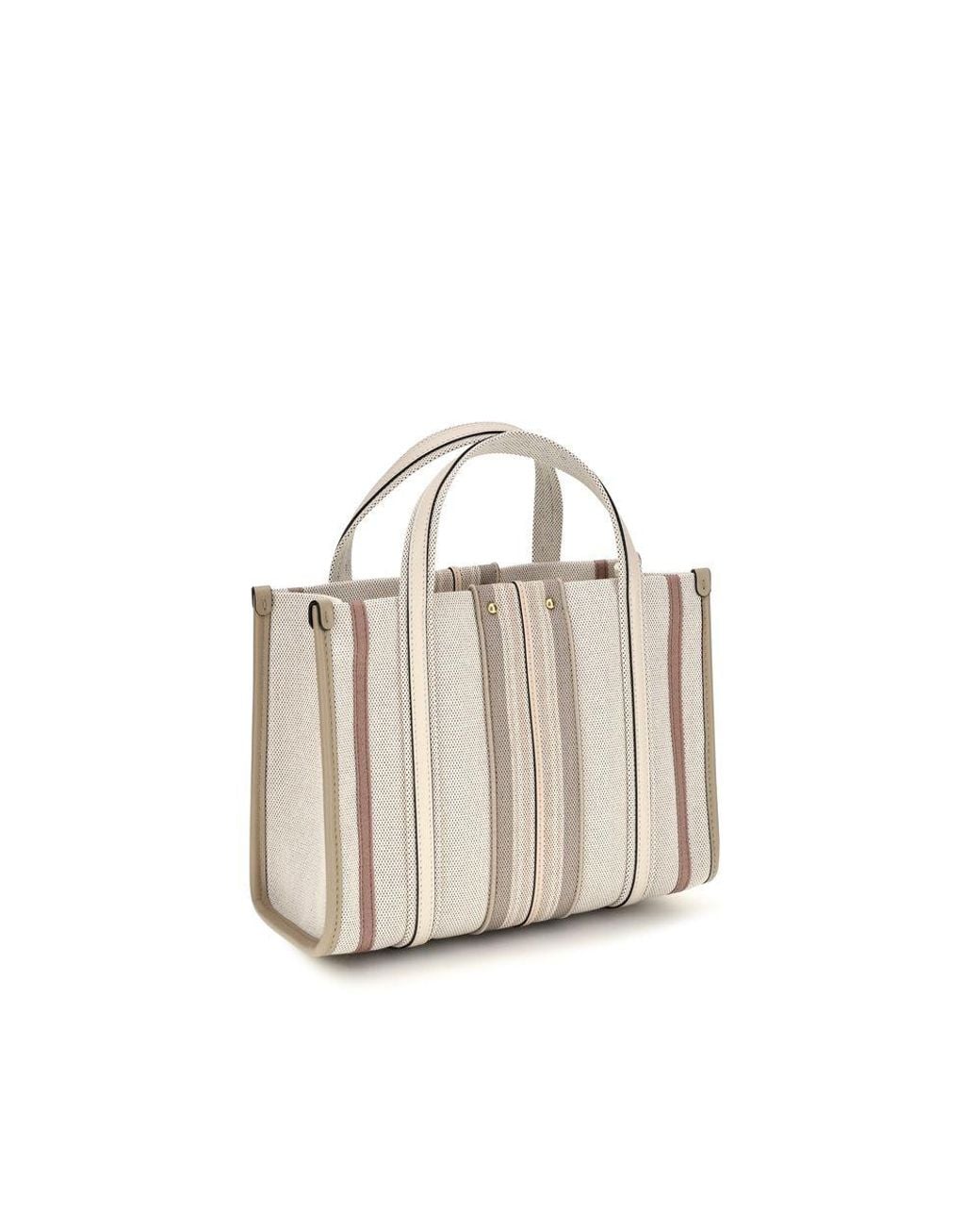 Chloé White Chloé Woody Tote Bag