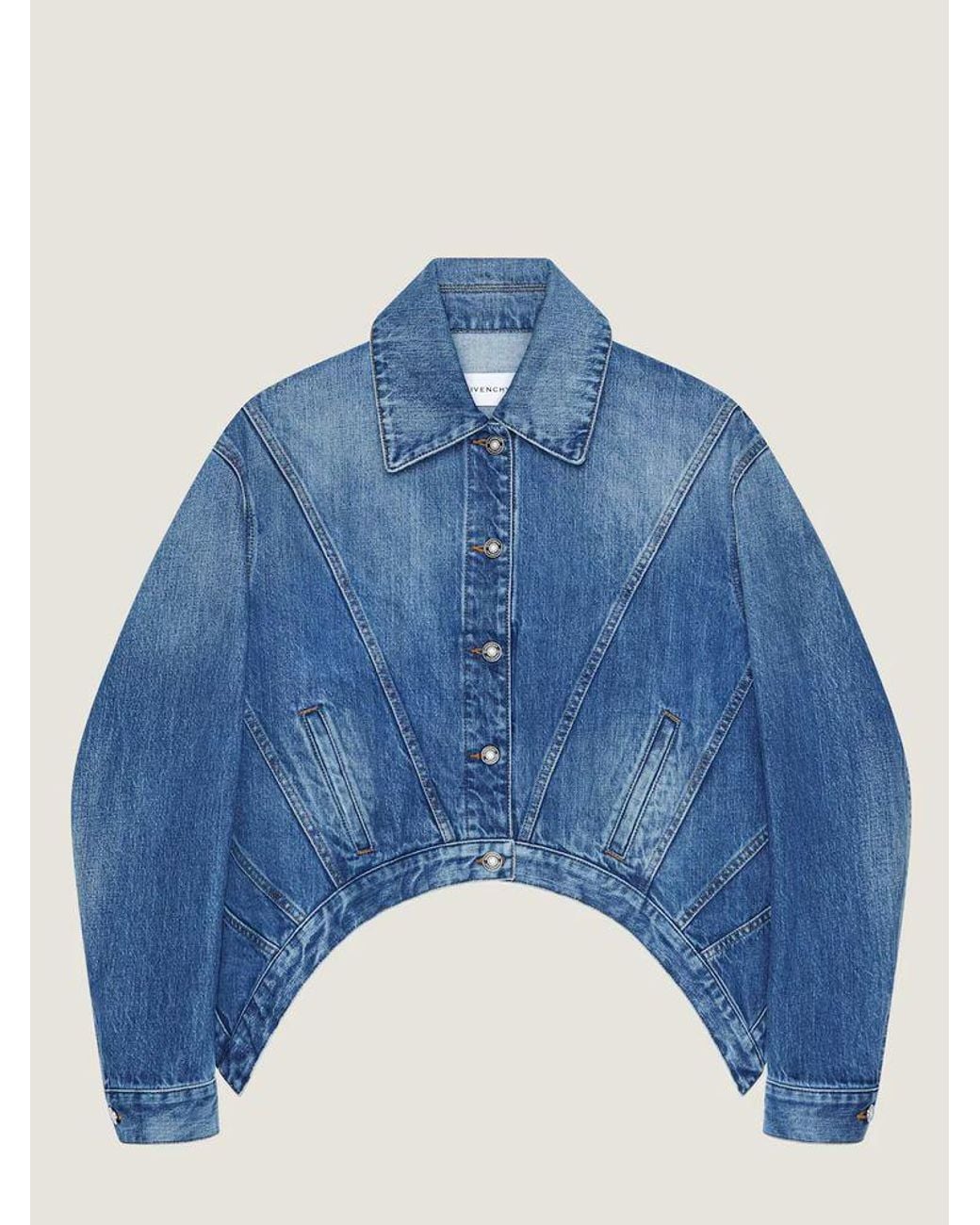 Givenchy Blue Givenchy Cropped Denim Jacket