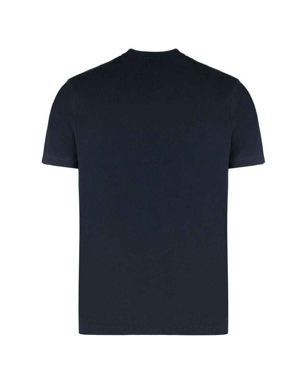 Paul & Shark Blue Paul & Shark Logo-Embroidered Cotton Jersey T-Shirt for men