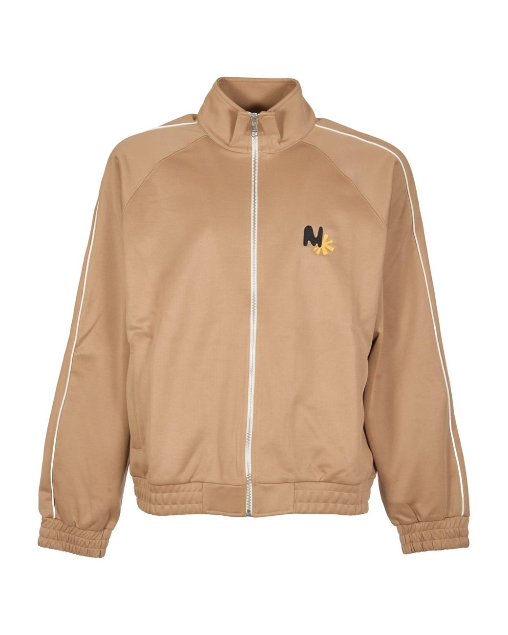 ジャケット Msgm Jacket With Zip MSGM Ricamo Jacket in Natural for Men | Lyst