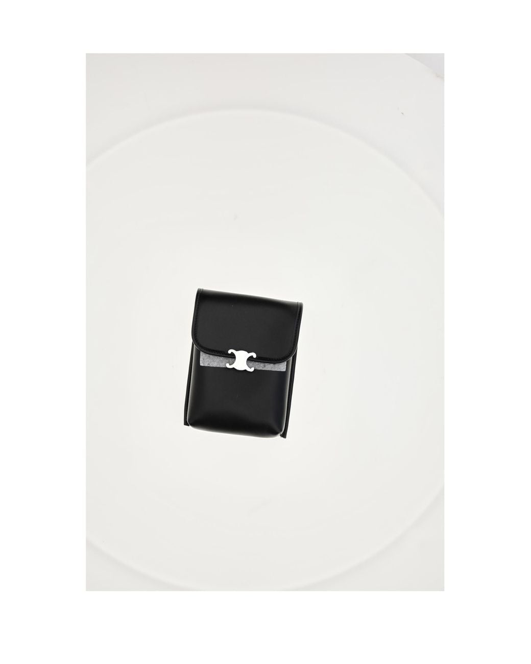 Céline White Vertical Pouch Lambskin Umbrellas for men