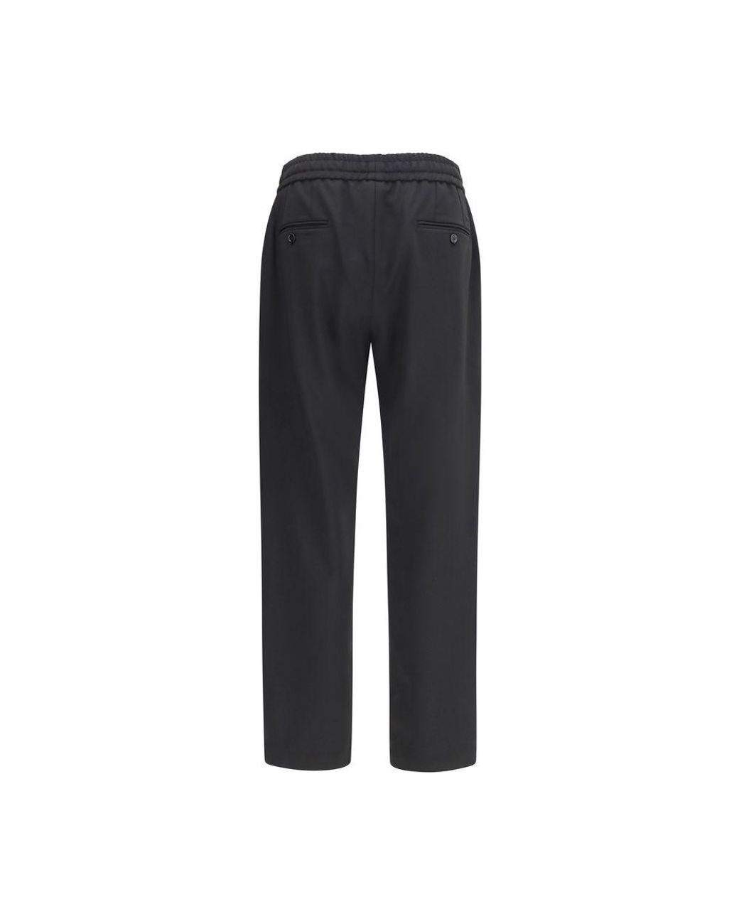 Dolce & Gabbana Gray Wool Oves Aries Joggers (Workout Pants) for men