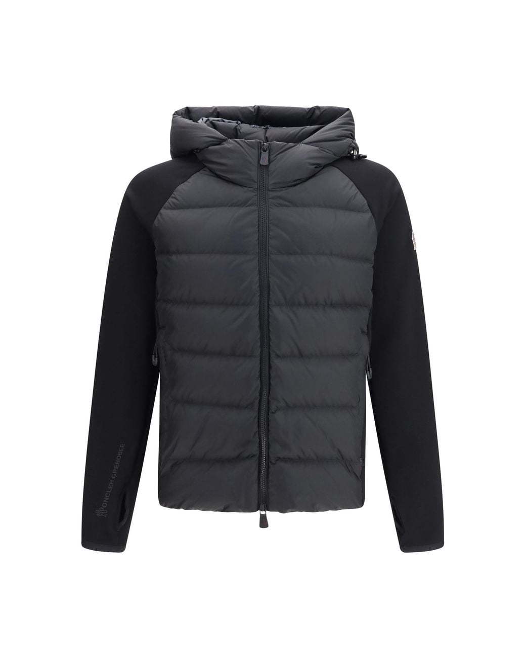 Moncler Blue Polartec Insulated Zip-Up Sweatshirt Polyester Sweater for men