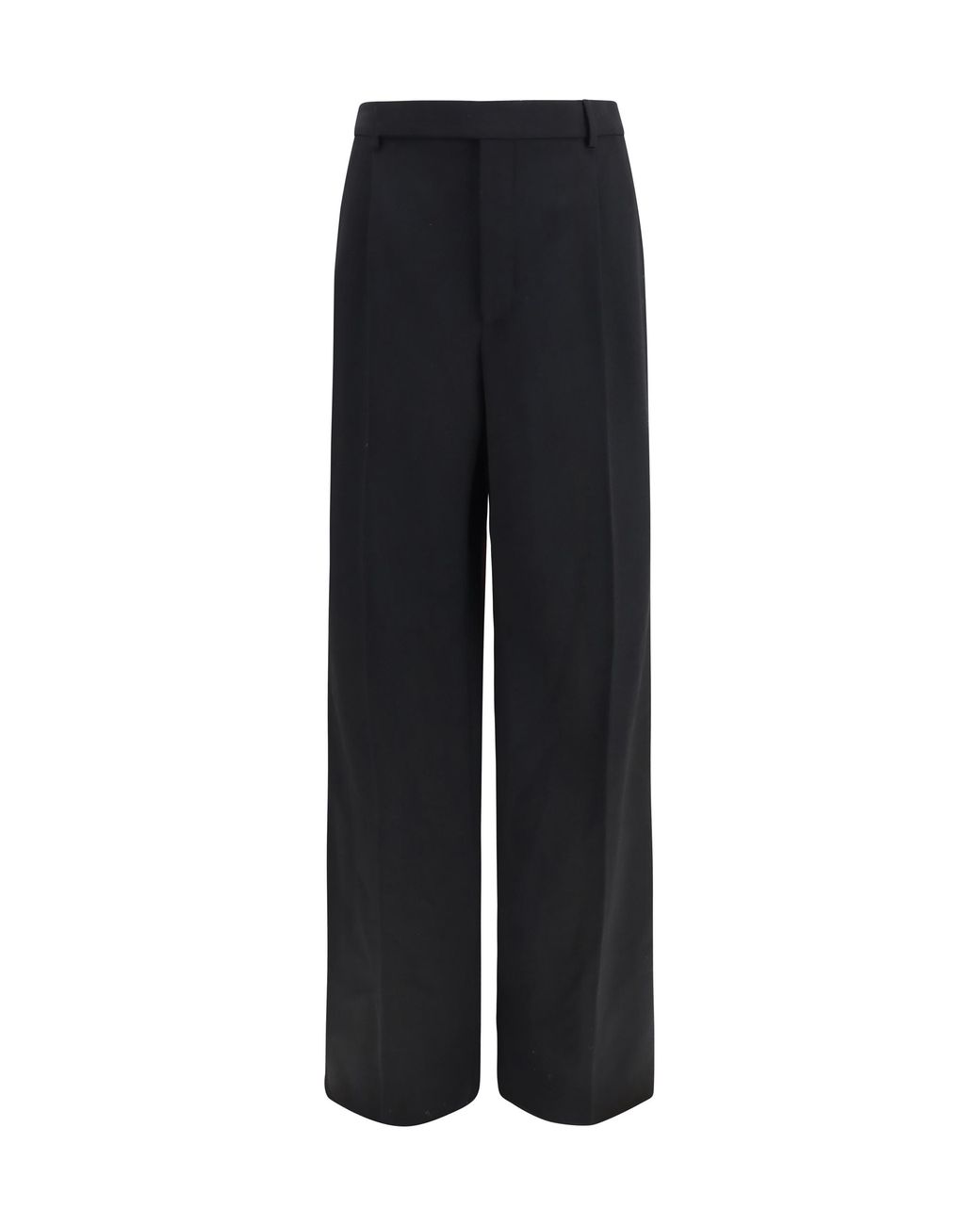 Saint Laurent Blue Saint Laurent Fluid Grain De Poudre Trousers for men