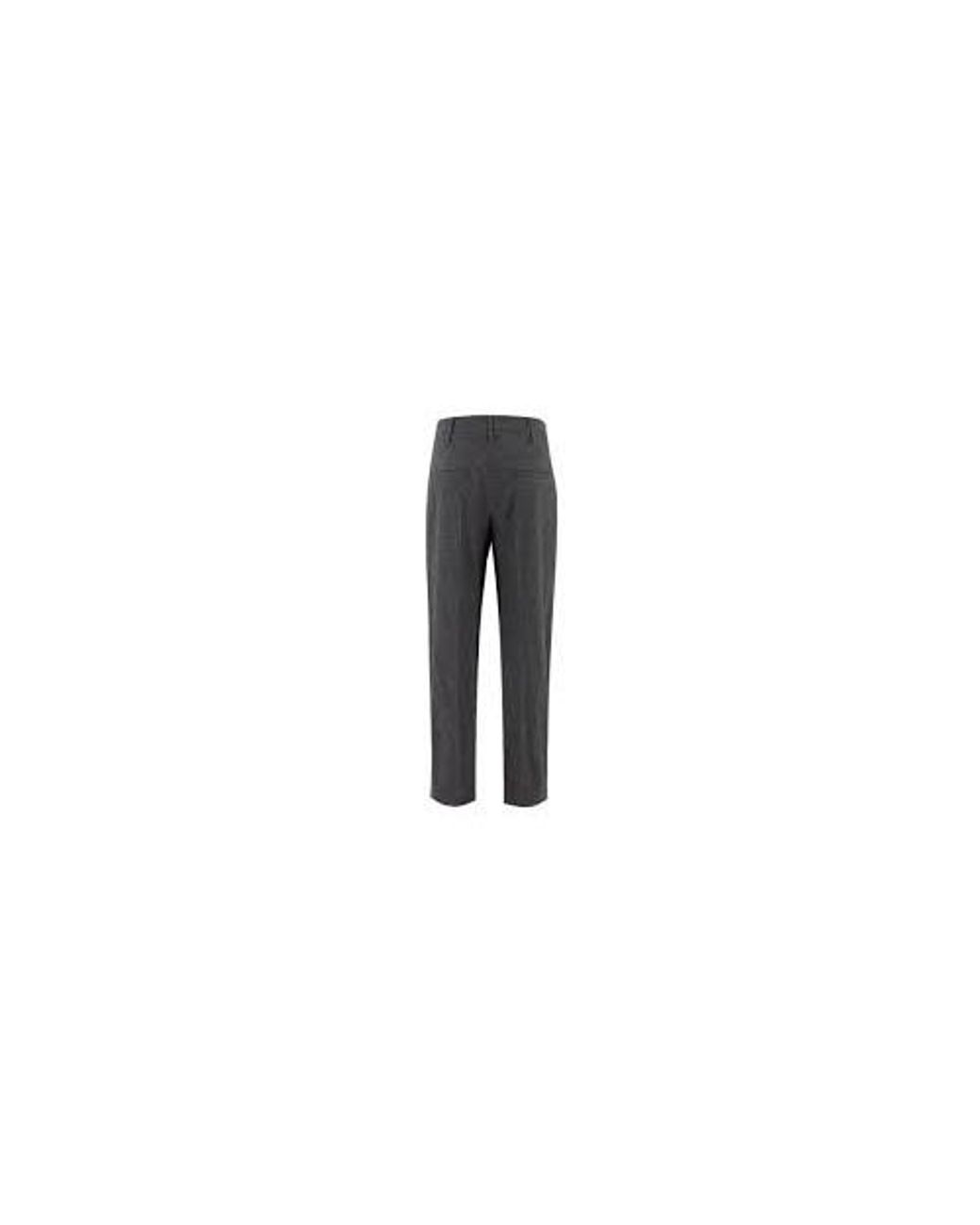 Brunello Cucinelli Gray Wool Casual Pants