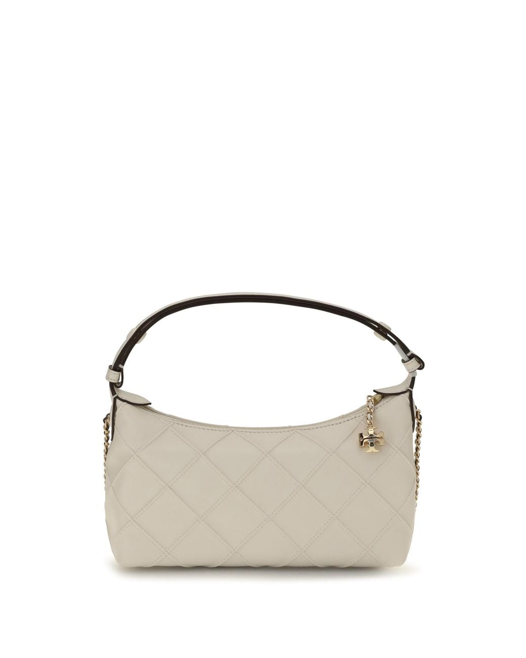 Tory Burch Metallic Fleming Clutch Calf Leather Hand Bags