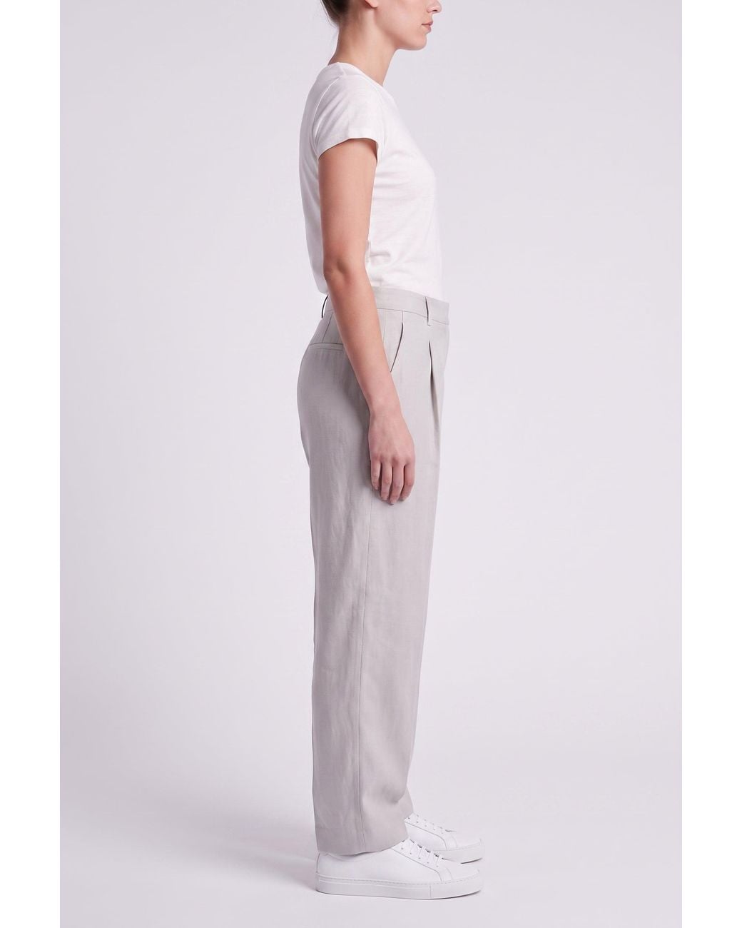 Brunello Cucinelli Pink Light Linen Trousers Msrp Nwt