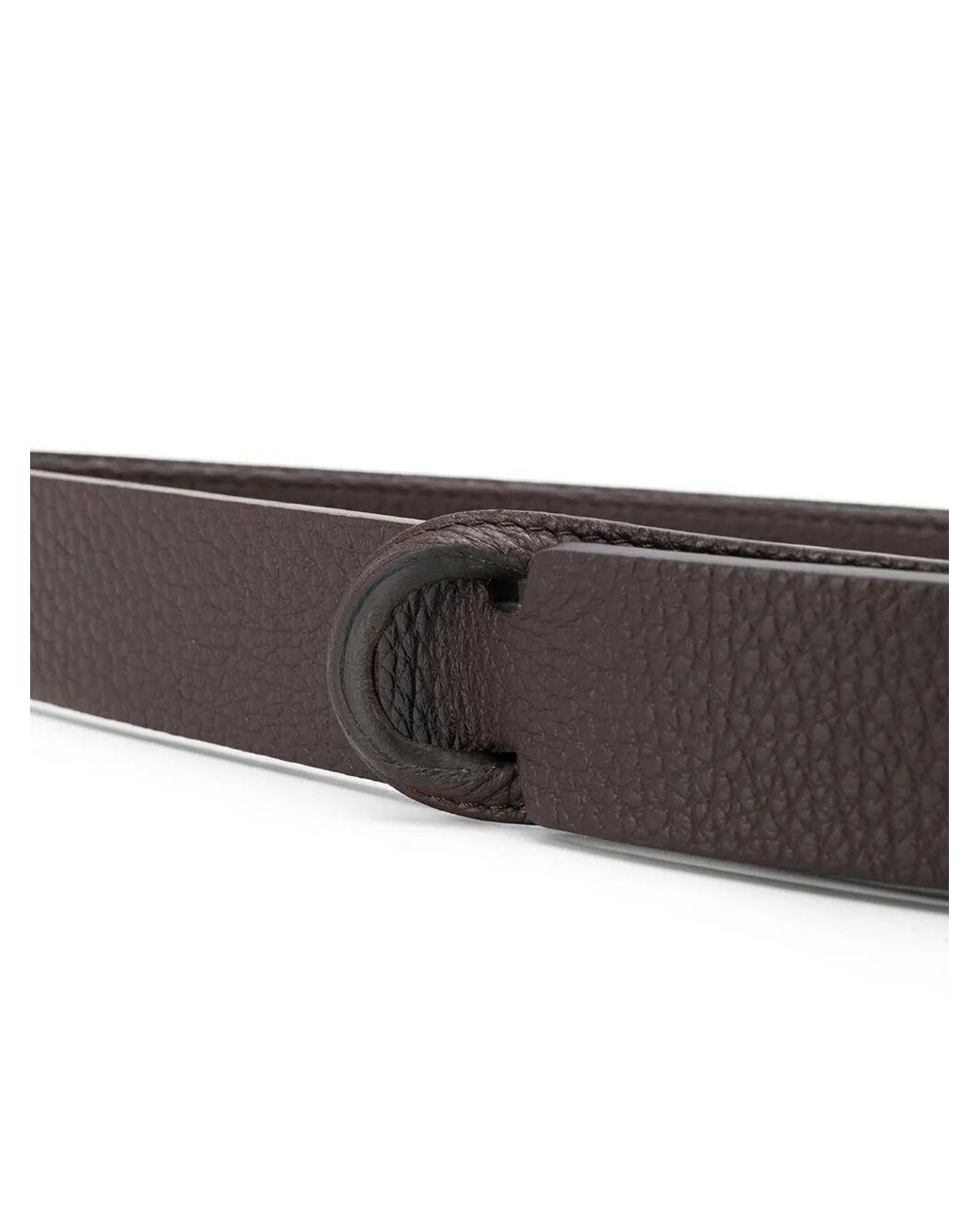 Orciani Brown Micron Leather for men