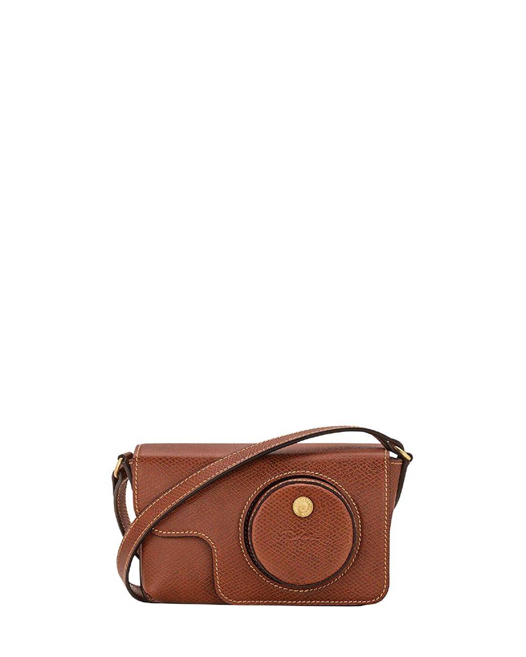 Longchamp Brown Crossbody Camera Bag Épure Calf Leather Shoulder