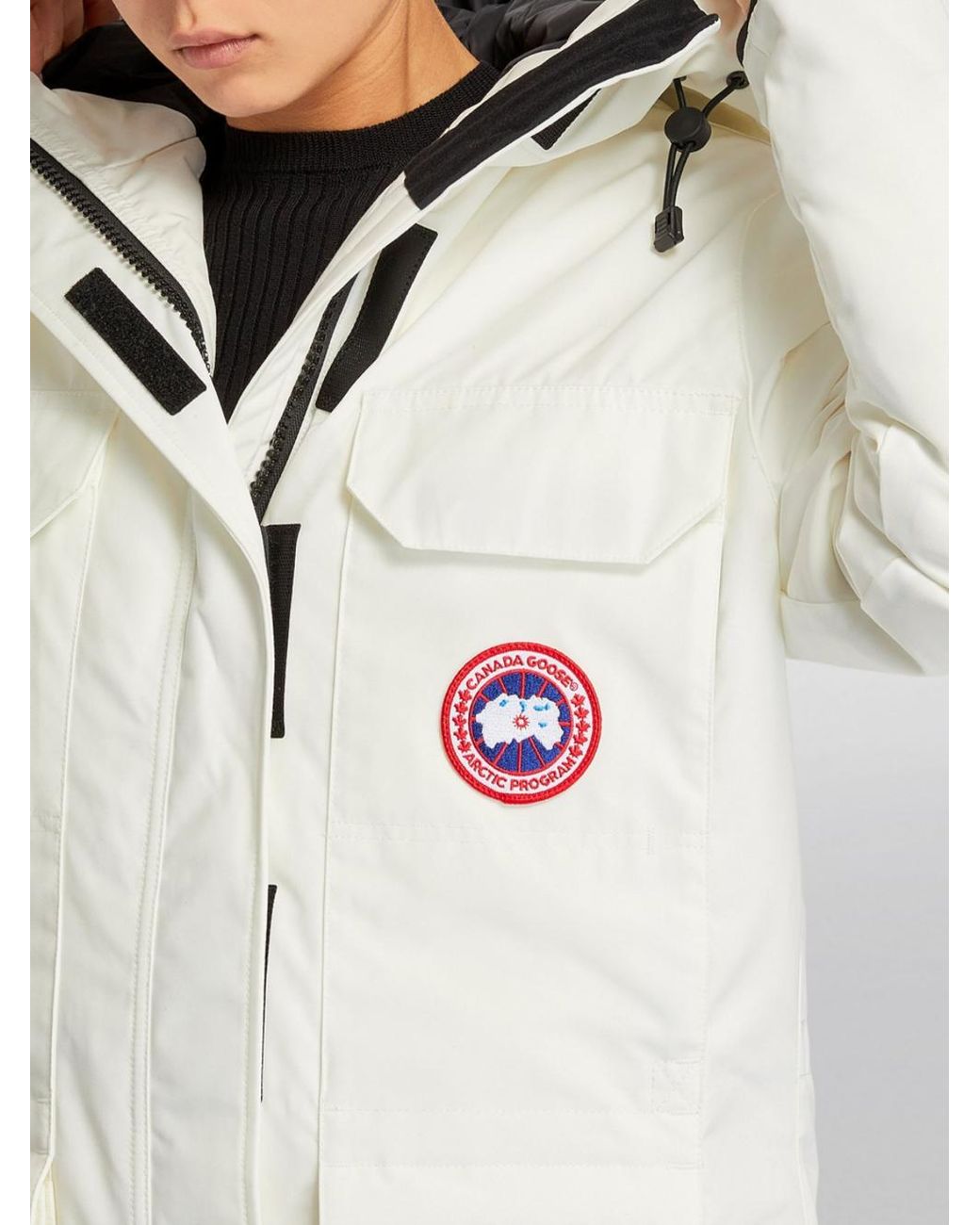 Canada Goose White Expedition Parka N. Star