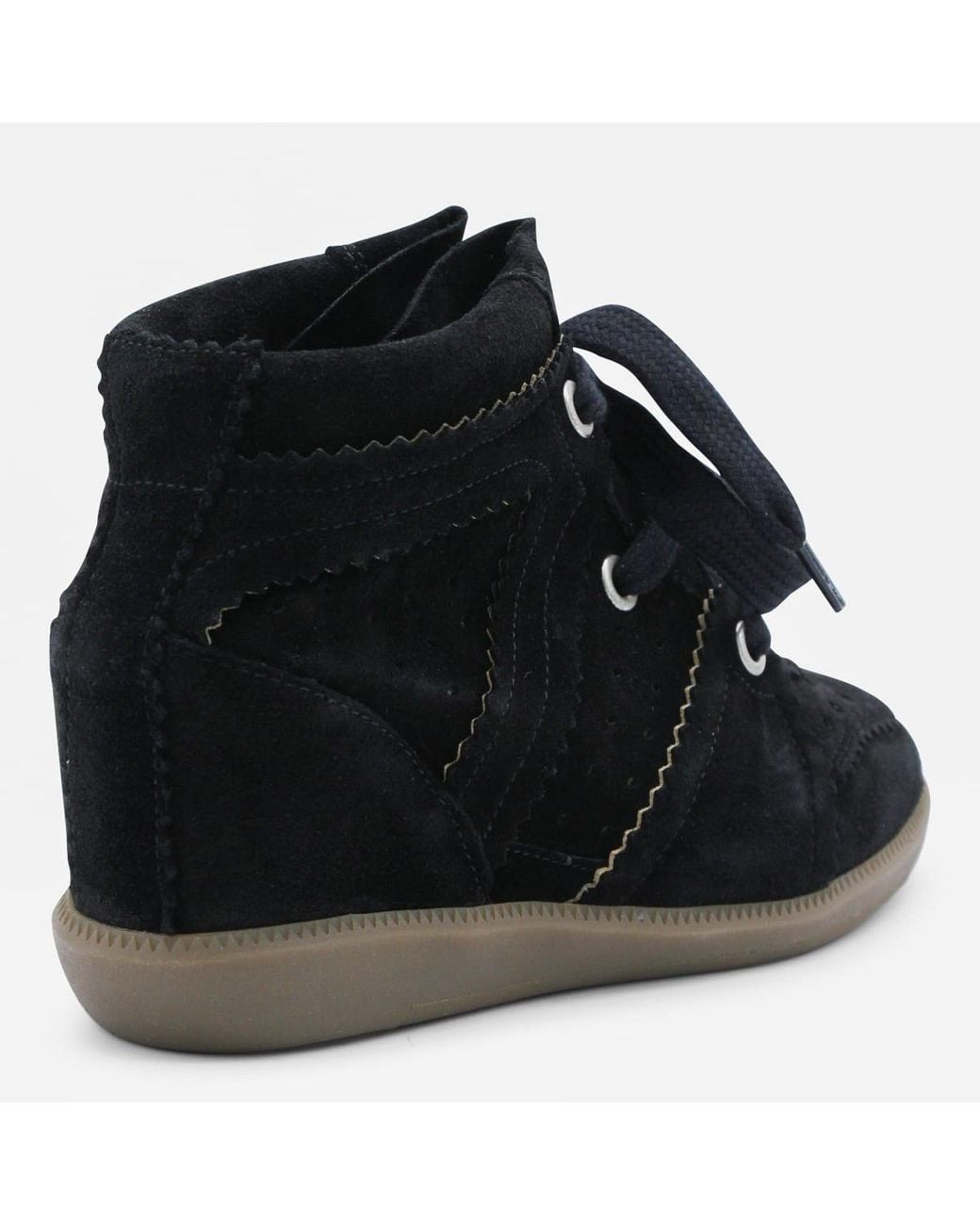 Isabel Marant Black Suede Bobby Sneakers