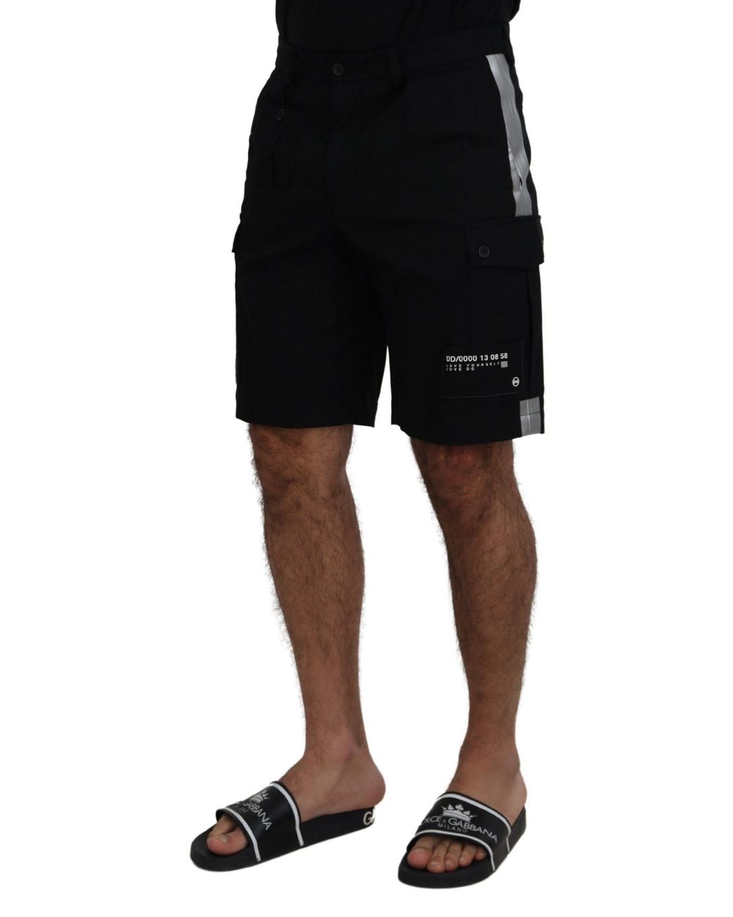 Dolce & Gabbana Black Elegant Mainline Shorts for men
