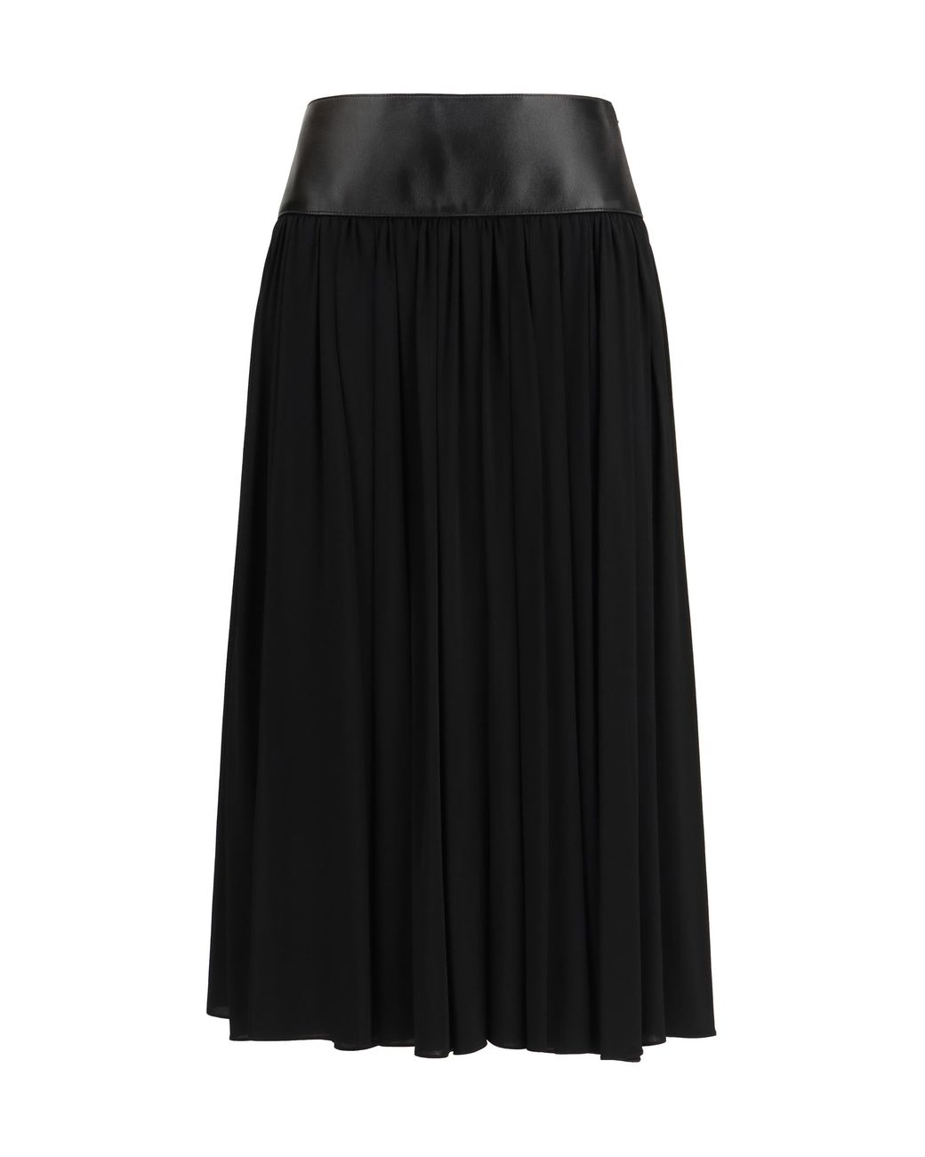 Alaïa Black Skirt With Leather Belt, Viscose