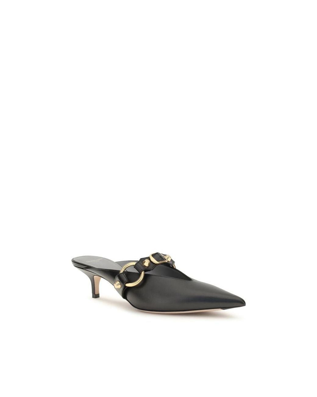 Balenciaga Multicolor Black Calf Leather Bos Taurus Mules