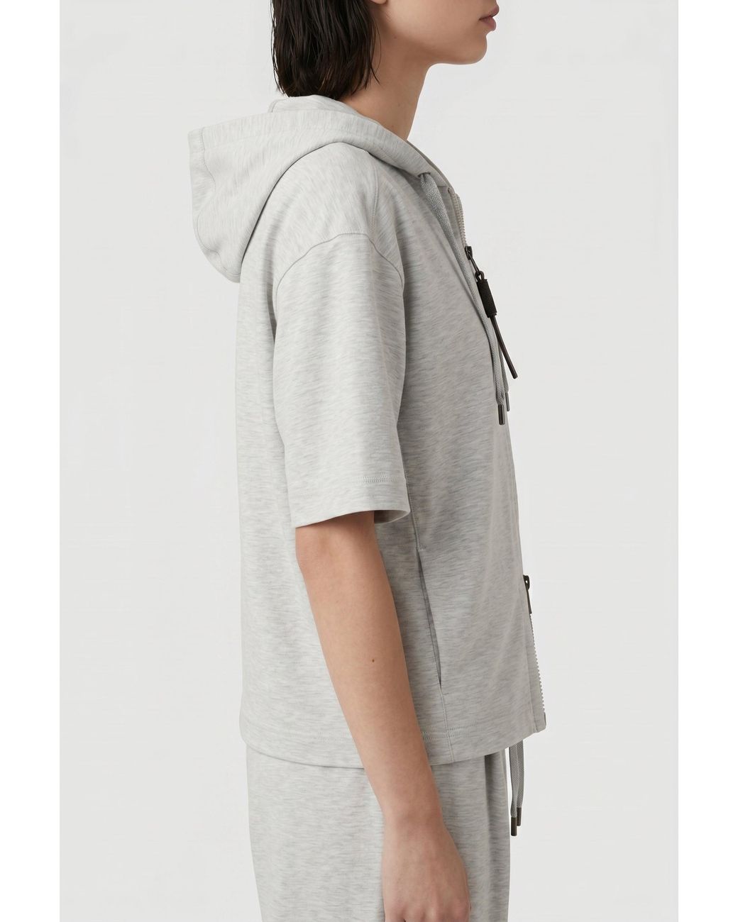 Brunello Cucinelli Gray Light Relaxed Hoodie