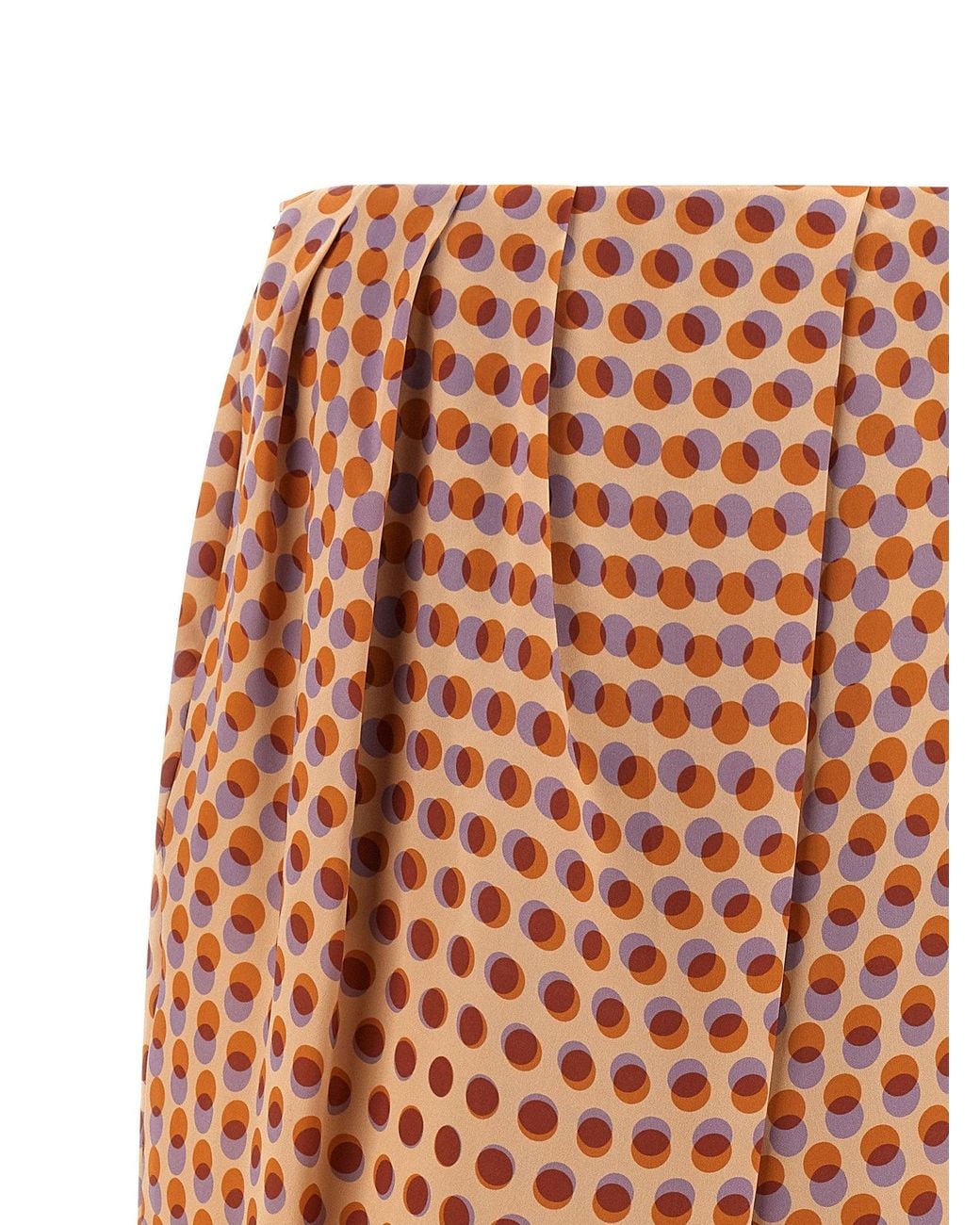 Dries Van Noten Orange Skirt